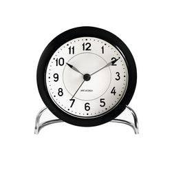 Arne Jacobsen Station Table Alarm Clock Black/White