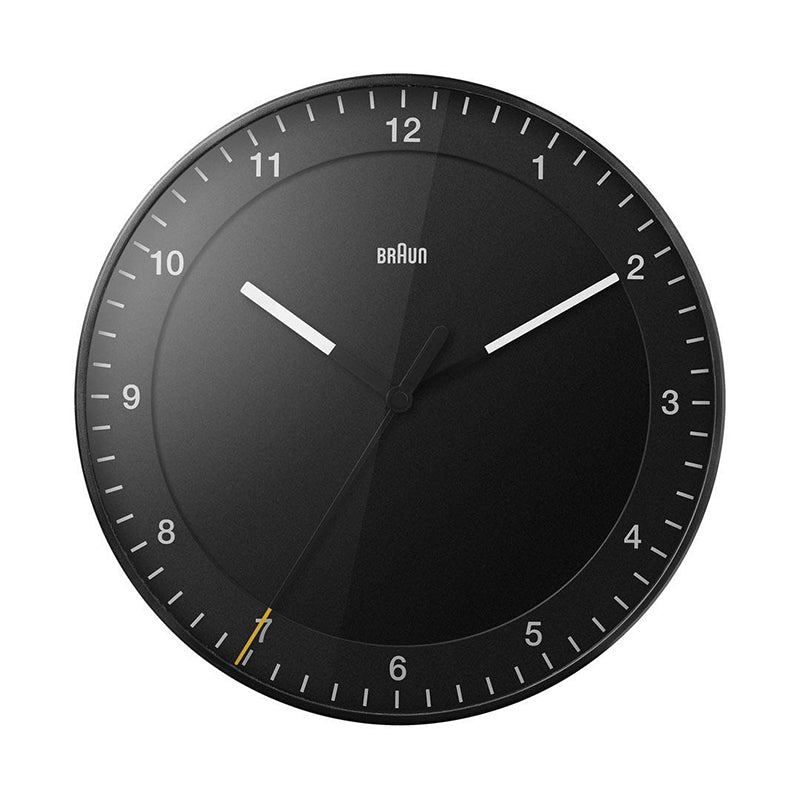 Braun Wall Clock, Large Black