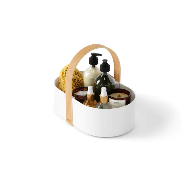 Bellwood Caddy, White/Natural