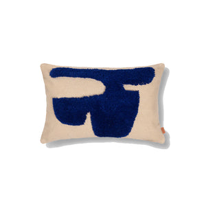 Lay Cushion, Rectangle, Sand/Blue