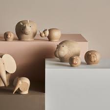 Hibo Hippopotamus, Mini Solid oak