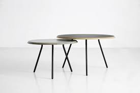 Soround Coffee Table, Concrete Top, 60cm W x 39cm H
