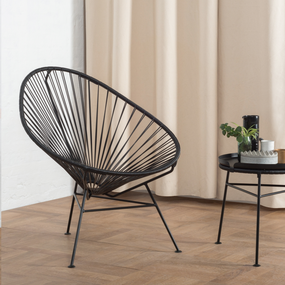 Acapulco Chair, Orange/White Base