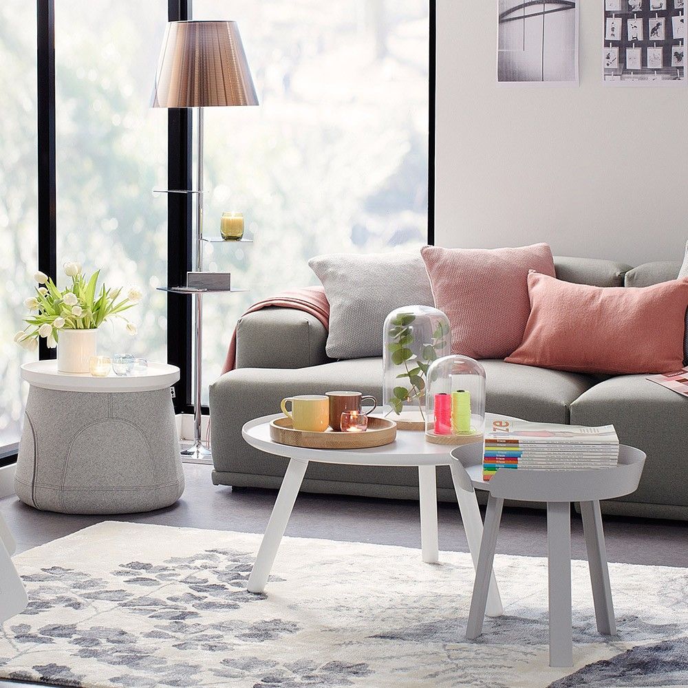 Around Coffee Table, Large, White