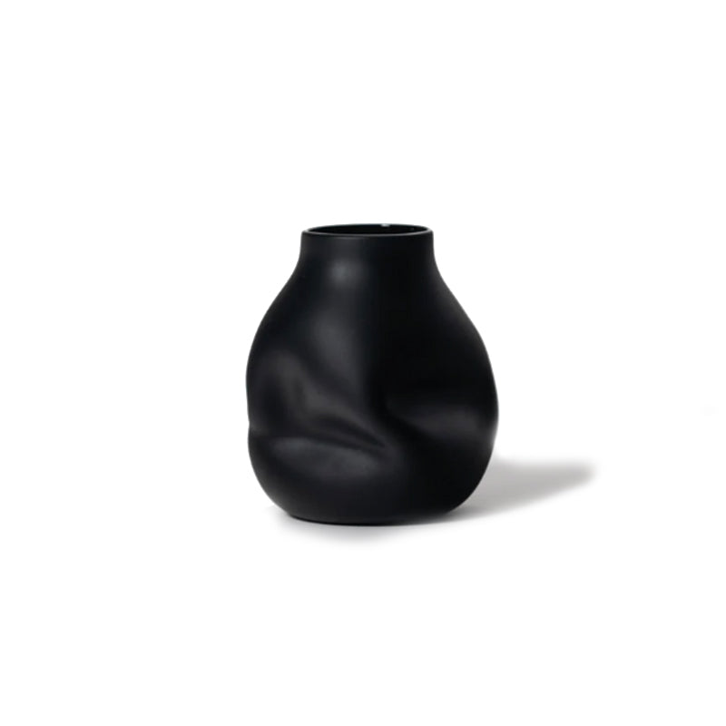 Boulder Vase, Black
