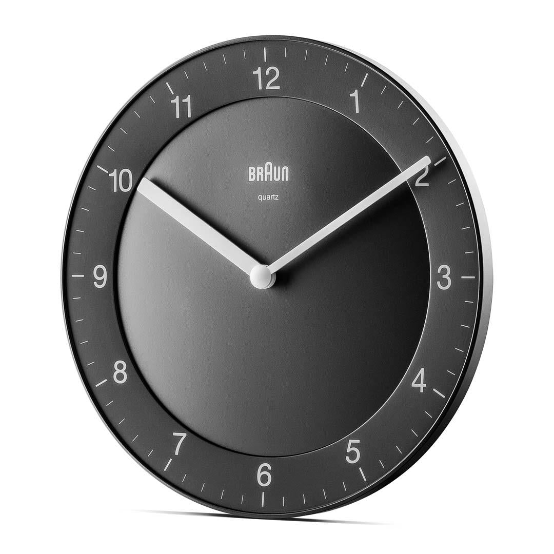 Braun Wall Clock, Small Black