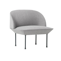 Oslo Lounge chair, light grey Fiord 551