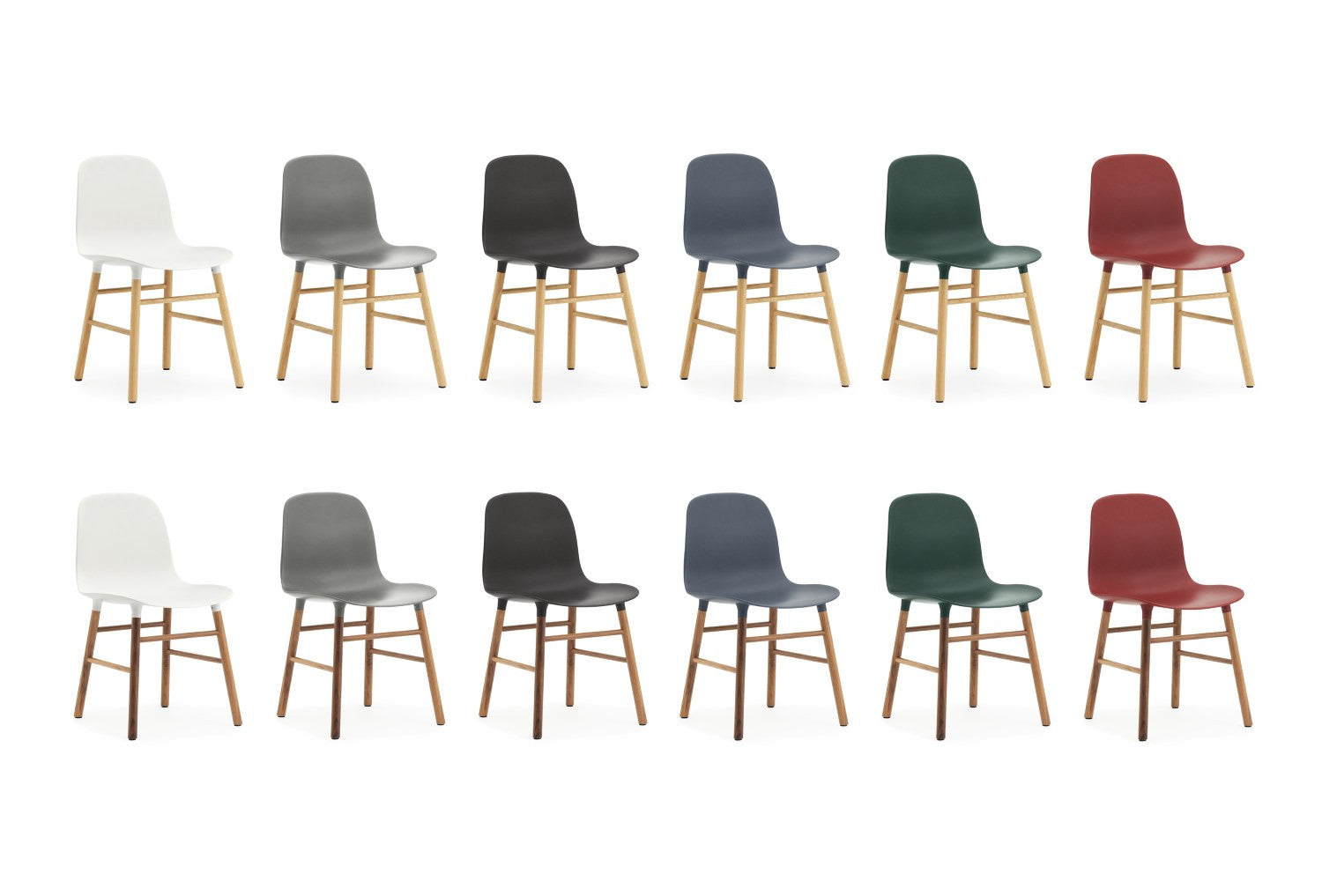 Form Chair Blue/Oak