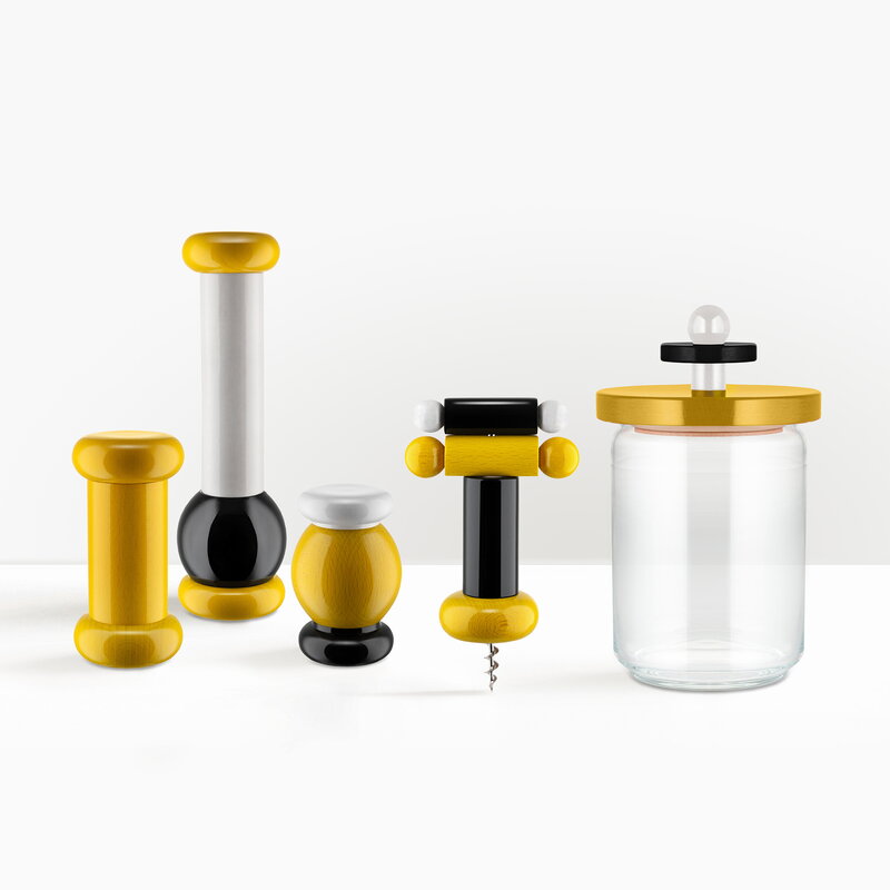 Sottsass Twergi Jar 100, Yellow