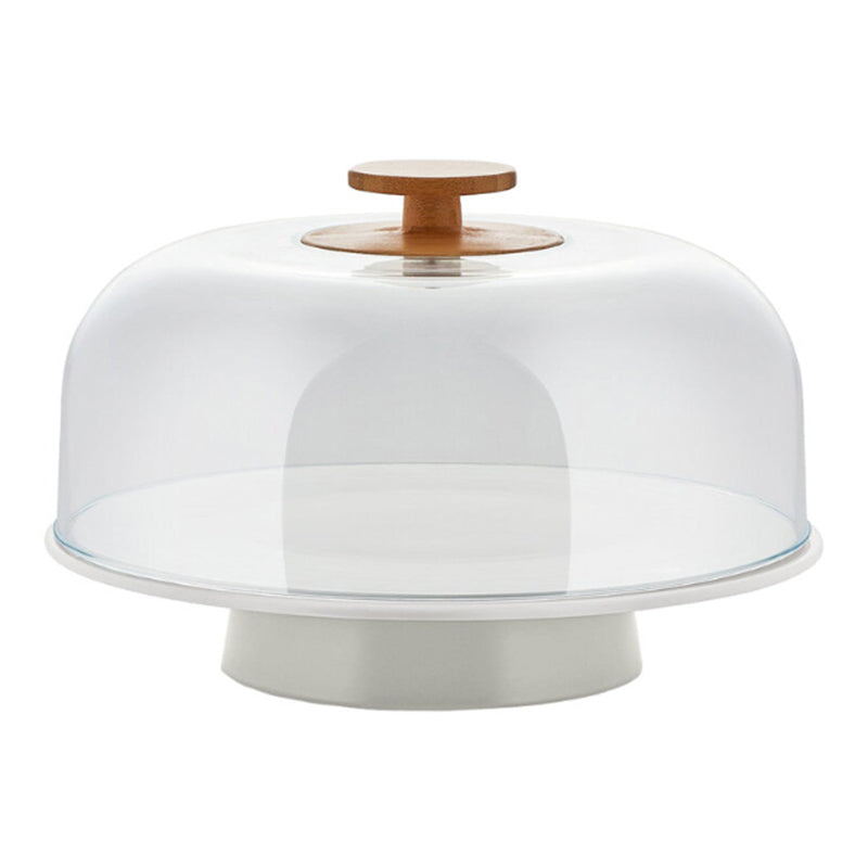 Mattina Small Cake Stand, Warm Grey