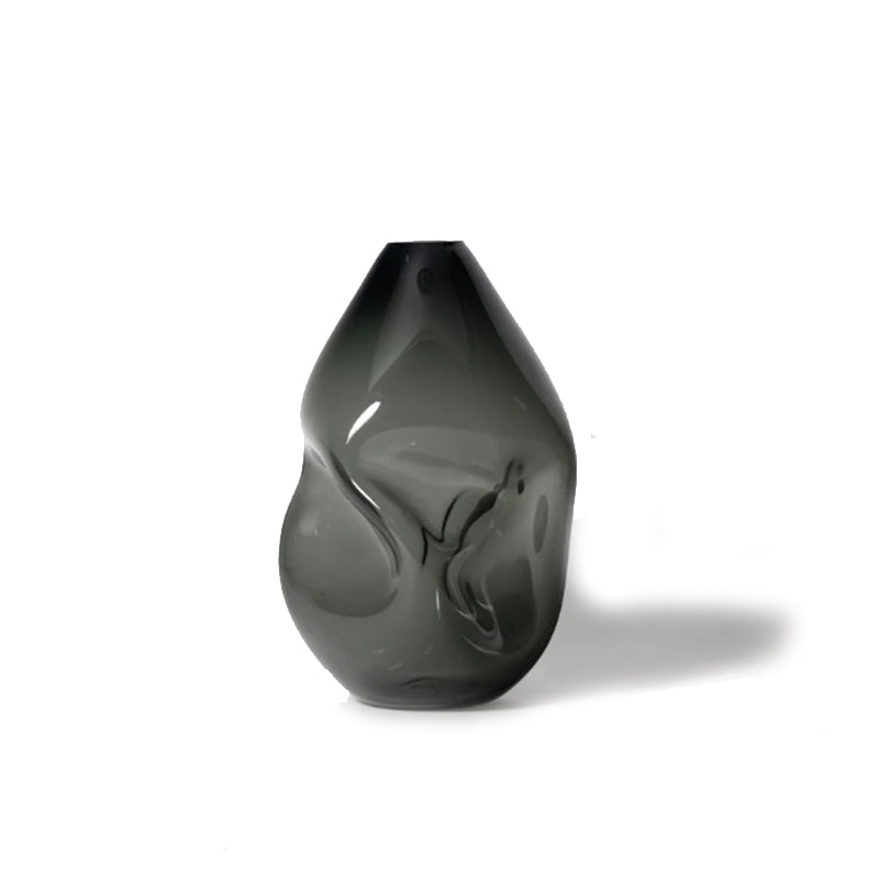 Summit Vase, Gloss Grey
