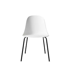 Harbour Side Chair, Black Steel Legs, White Plastic Seat-Chairs-Audo-vancouver special