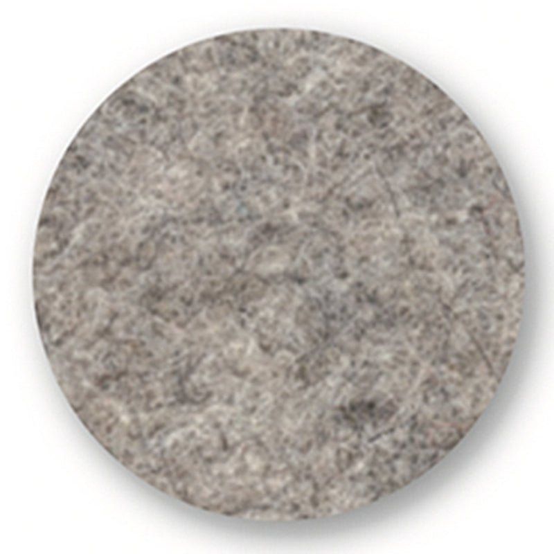 Felt placemat/coaster round, 45cm, hellgrau