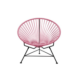 Condesa Chair, Coral Pink Cord / Black Frame