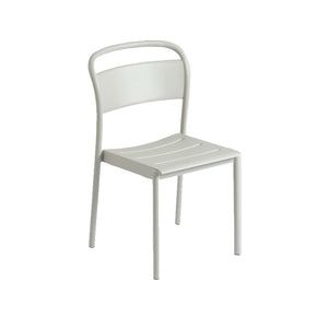 Linear Steel Side Chairs, Grey