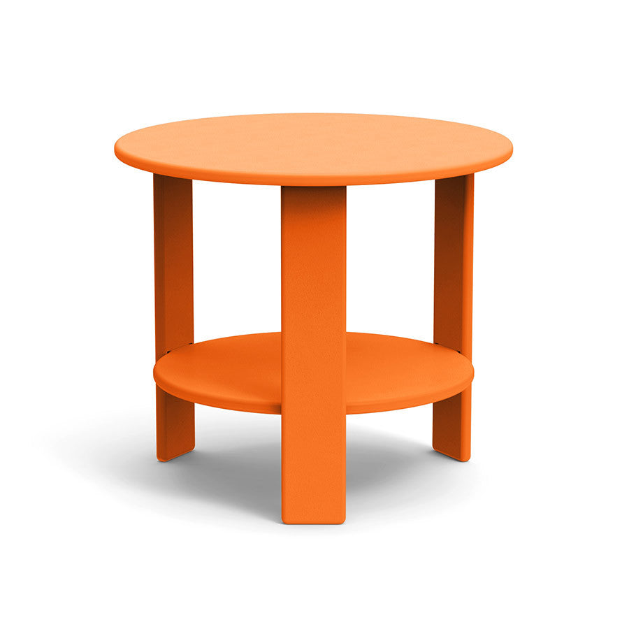 Lollygagger Round Side Table, Orange, 16"