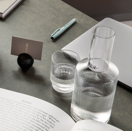 Ripple Carafe, 34cm, Clear