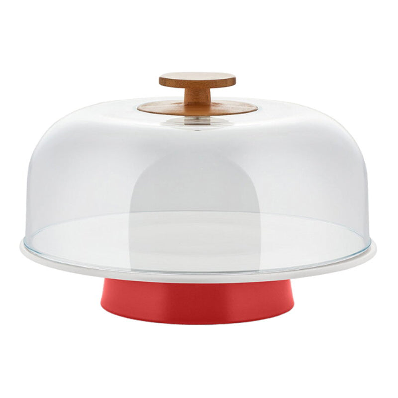 Mattina Small Cake Stand, Red