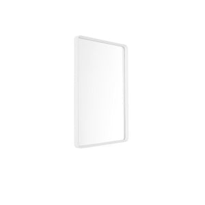 Norm Wall Mirror, White (Rectangle)-Mirrors-Audo-vancouver special
