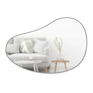 Hubba Pebble 24x36 Metallic Titanium Mirror
