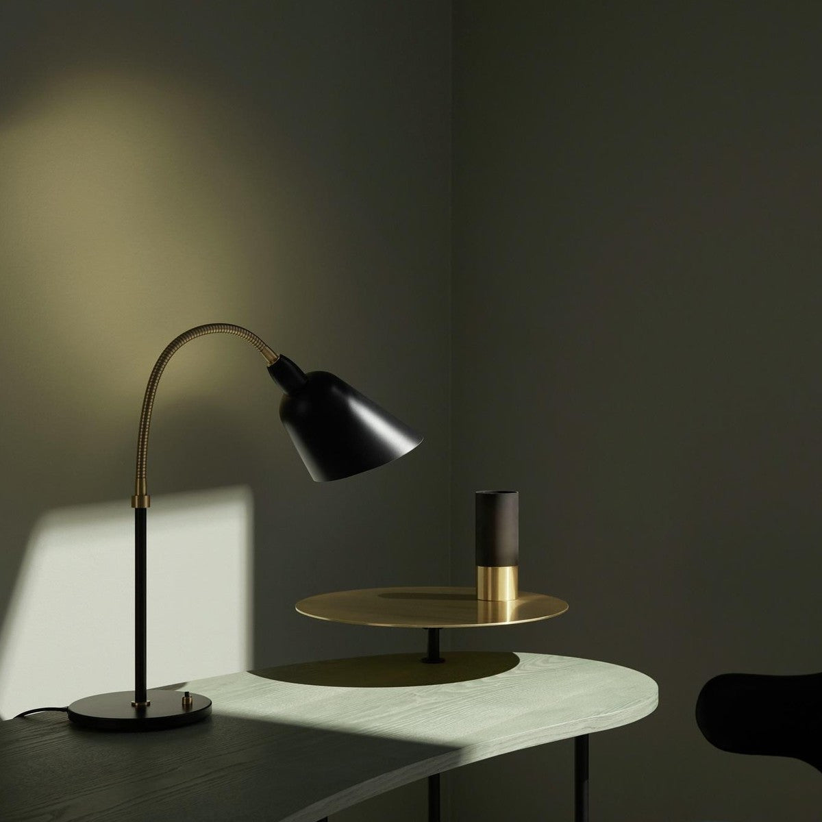 Bellevue Table - AJ8 - Black & Brass