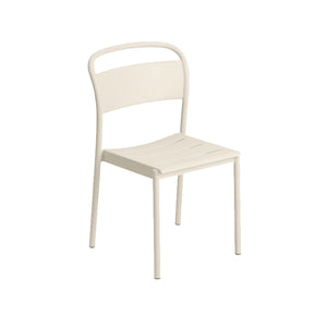 Linear Steel Side Chairs, Off White