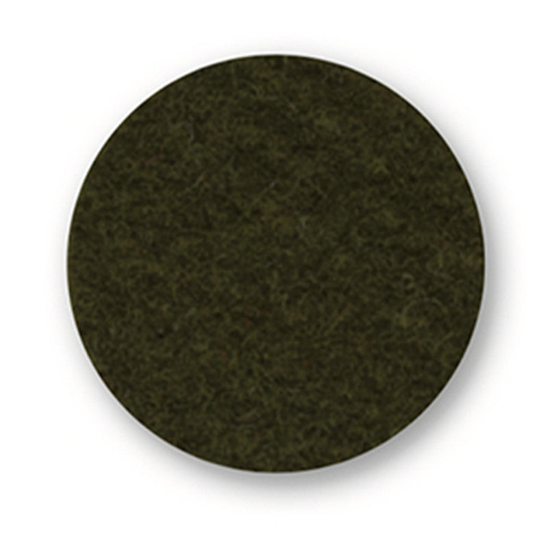Felt placemat round, 33cm, olive dunkel
