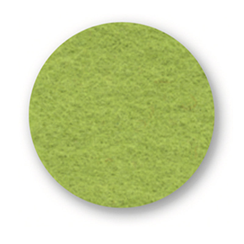 Felt placemat round, 33cm, olive green
