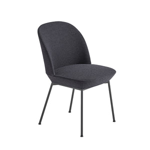 Oslo Side Chair, Ocean 601/Anthracite Black