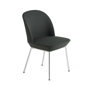 Oslo Side Chair, Twill Weave 530, black lets