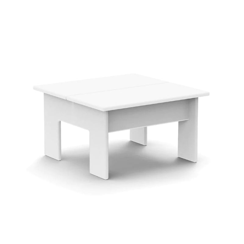 Lollygagger Ottoman/Side Table, White