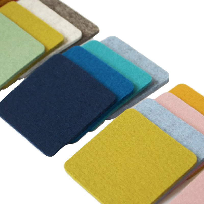 Felt coaster 11x11cm, anthracite