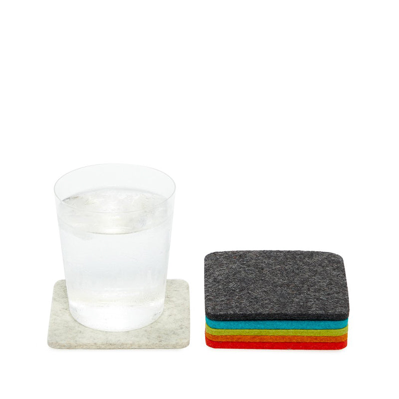 Felt coaster 11x11cm, coralle