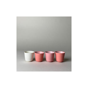 Porcelain Cup, with indented foot, pink