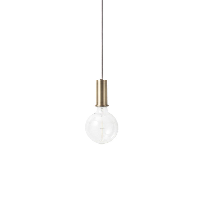 Collect Lighting, Socket Pendant Low Brass UL Version (Short Cord 30" AS IS!)