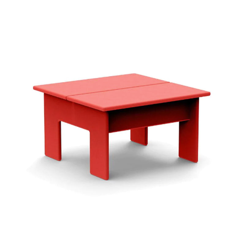 Lollygagger Ottoman / Side Table, Apple Red