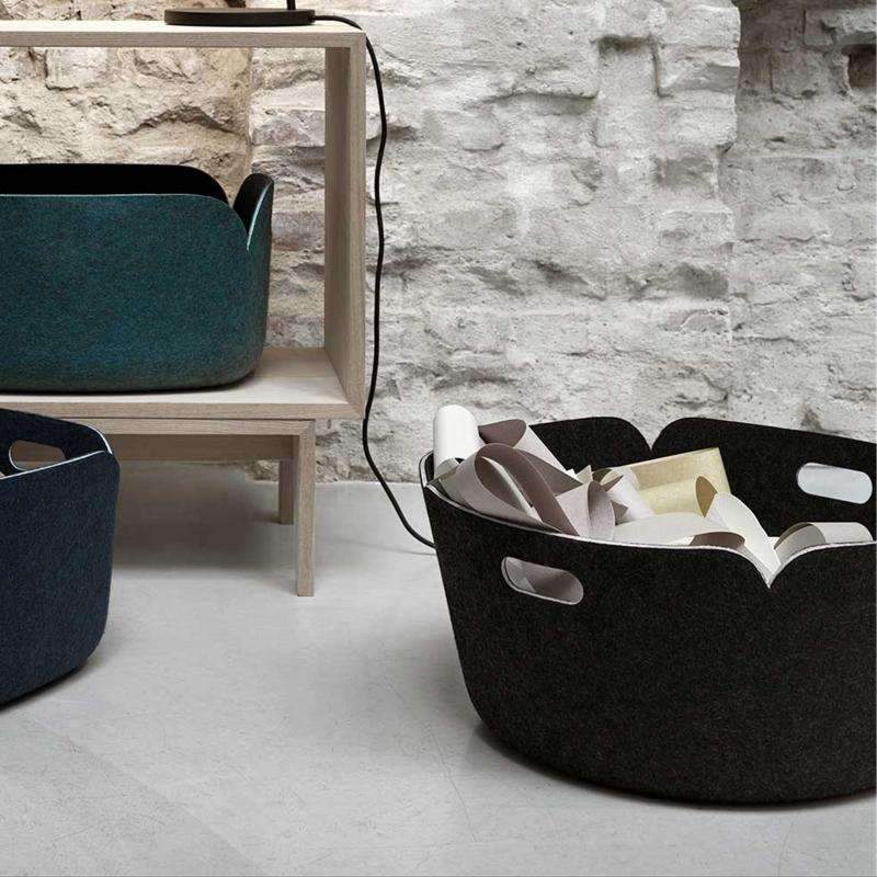 Restore Round Basket, Black
