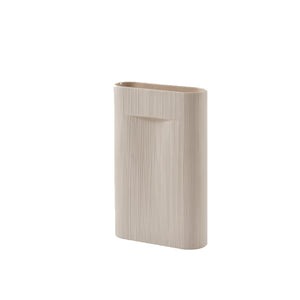 Ridge Vase Off-White, 19"