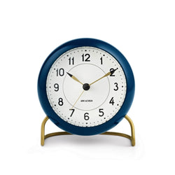 Arne Jacobsen Station Table Alarm Clock, Petrol