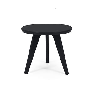 Satellite End Table, Round 18”, Black