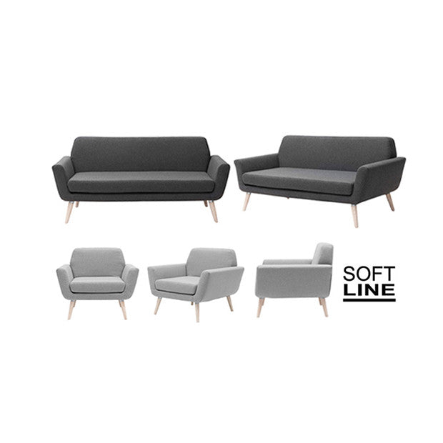 Scope chair, medium grey felt 623