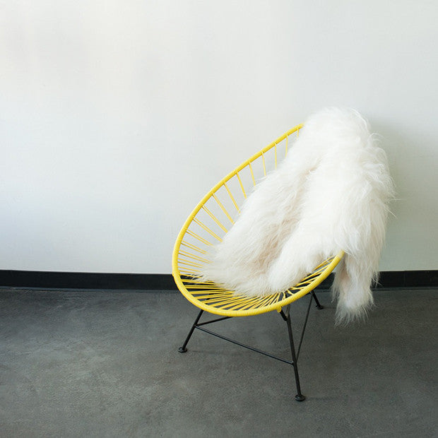 Acapulco Chair, Yellow Cord/Black Base