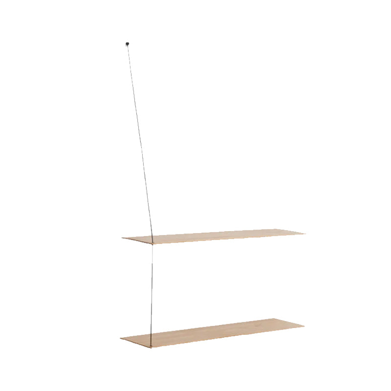 Stedge Shelf 80 cm, White Pigmented Lacquered Oak
