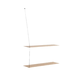 Stedge Shelf 80 cm white pigmented lacquered oak