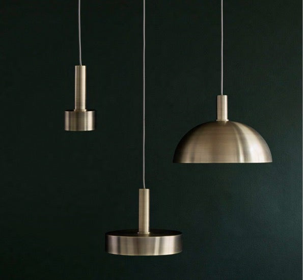 Collect Lighting, Socket Pendant Low Brass UL Version (Short Cord 30" AS IS!)