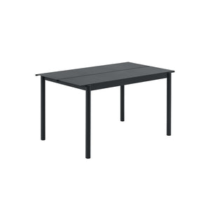 Linear Steel Table, Black 140cm