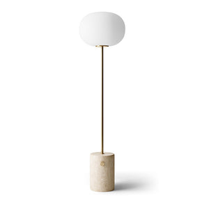 JWDA Floor Lamp, Travertine/Brushed Brass-Lighting-Audo-vancouver special
