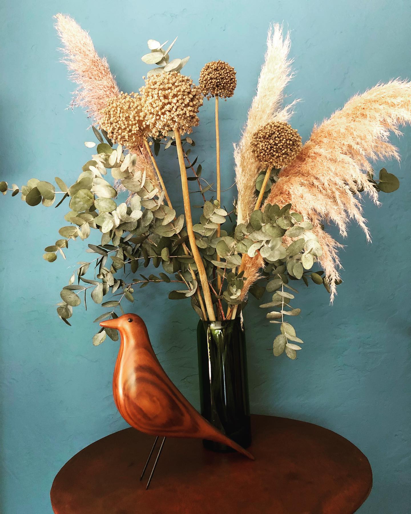 Eames House Bird, Walnut/Clear Varnish, 10.78" x 3.38" x 11"