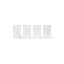 Ripple Verrines Glasses, Clear, Set/4