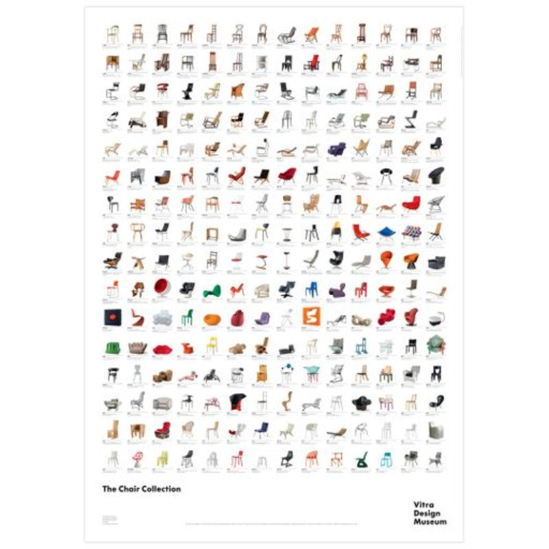 Vitra Design Museum Poster, VDM Chair Collection